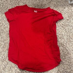 SO Women's Bright Red Short Sleeve Tee